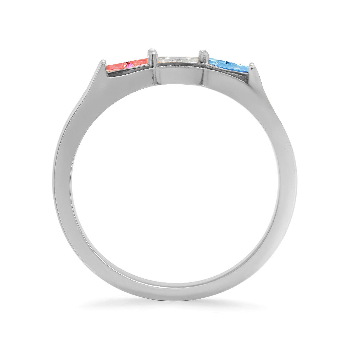 Three-Stone Baguette Birthstone Ring