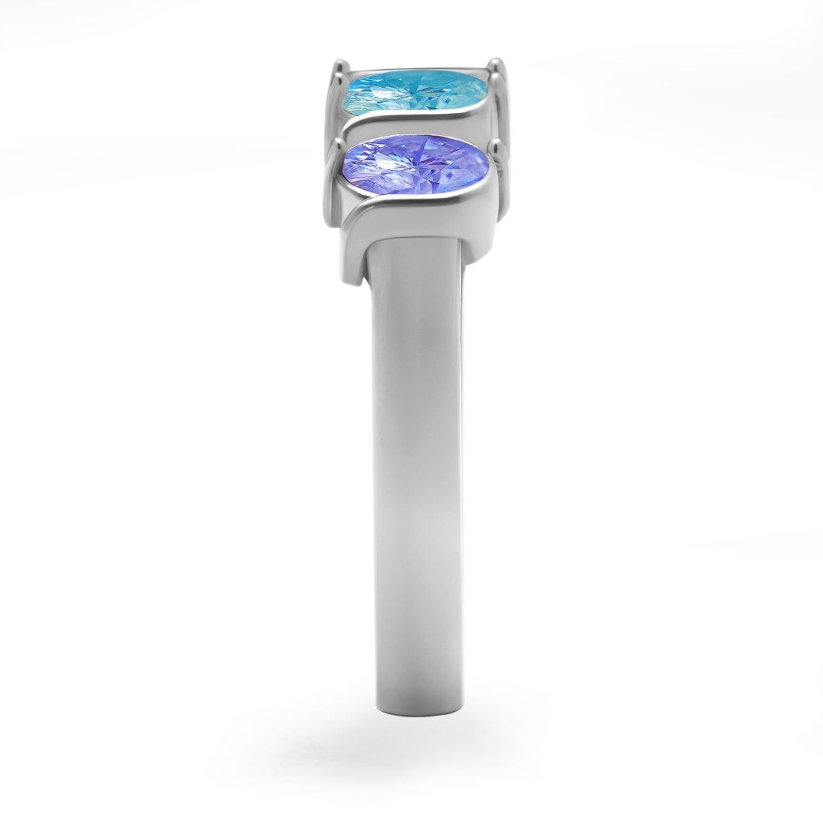 Oval Shaped 4 Birthstone Ring