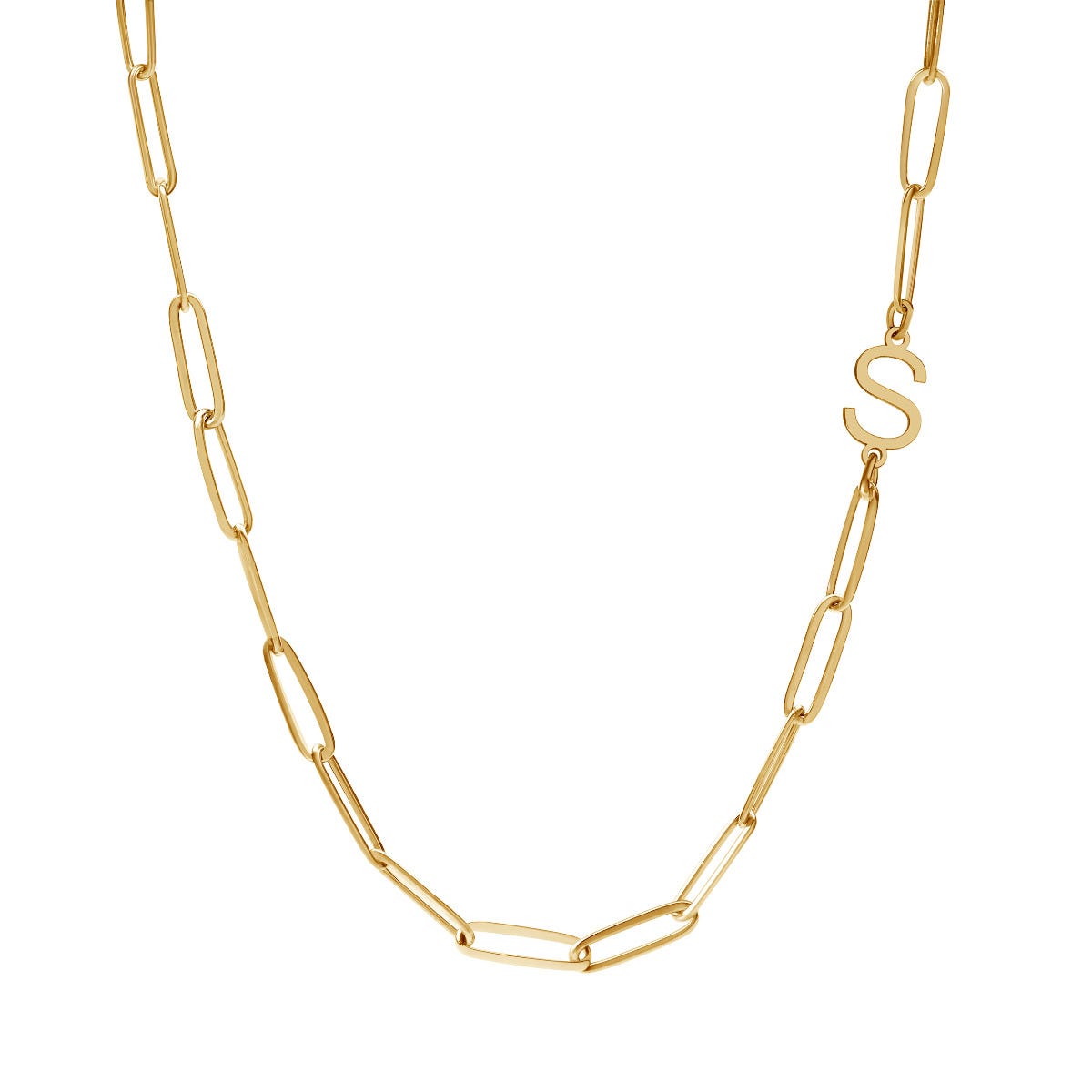 Paper Clip Chain With Initial