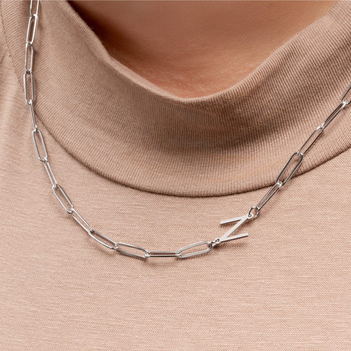 Paper Clip Chain With Initial