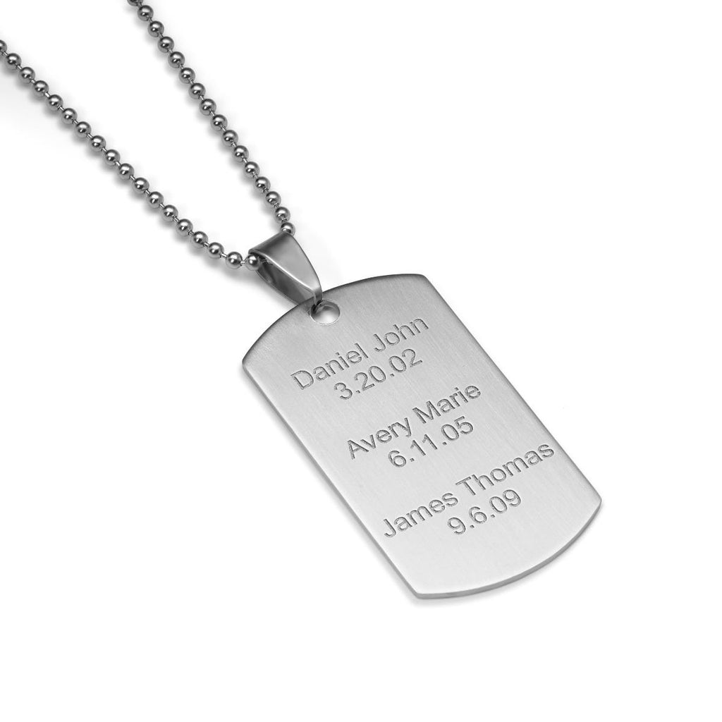 Personalized "DAD" Stainless Dog Tag