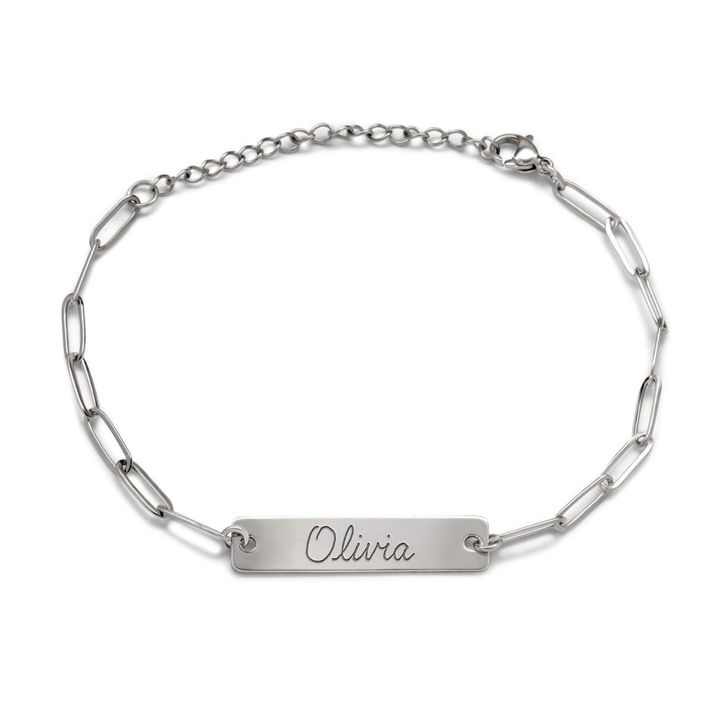 Paper Clip ID Handwriting Bracelet