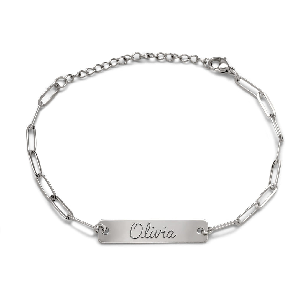Paper Clip ID Handwriting Bracelet