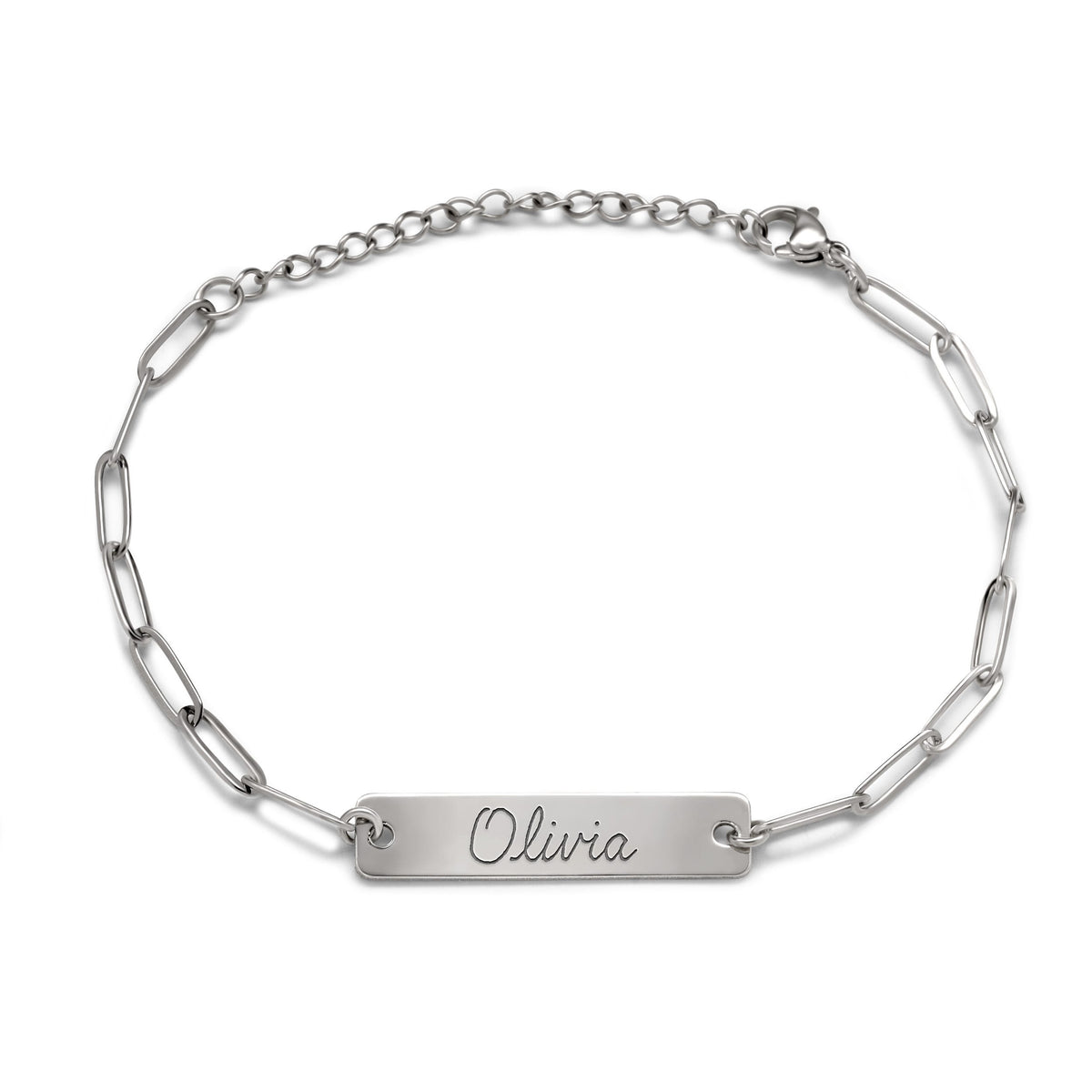 Paper Clip ID Handwriting Bracelet