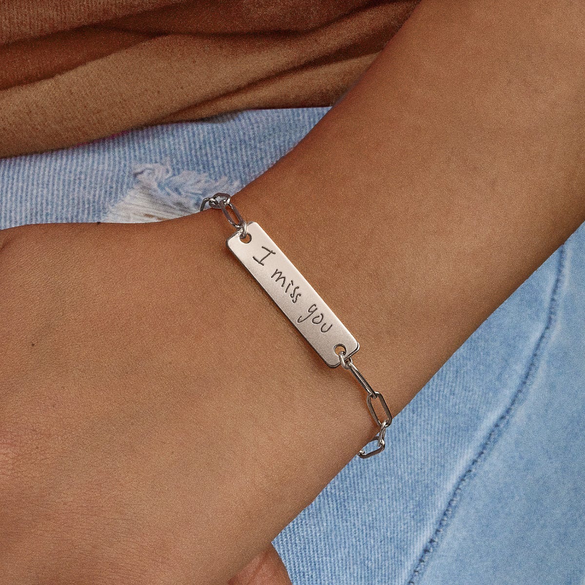Paper Clip ID Handwriting Bracelet