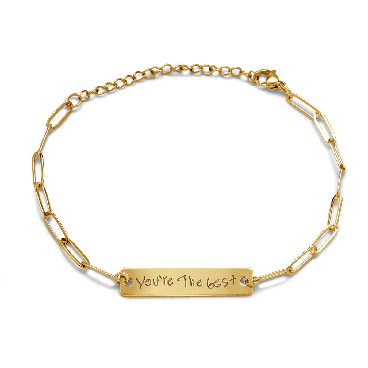 Paper Clip ID Handwriting Bracelet