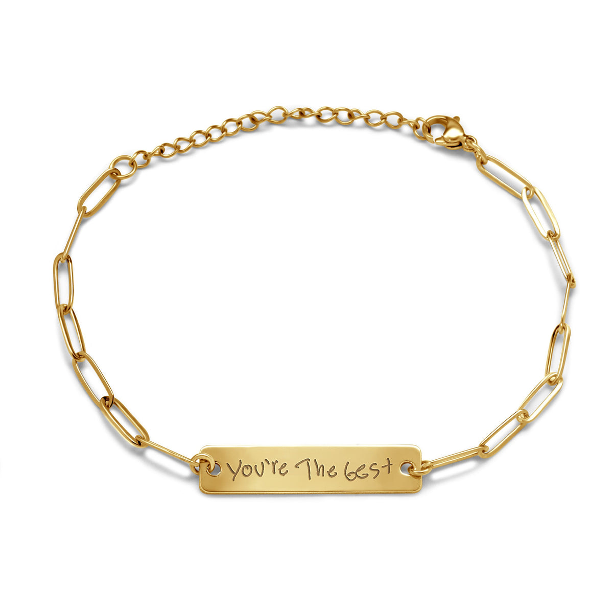 Paper Clip ID Handwriting Bracelet