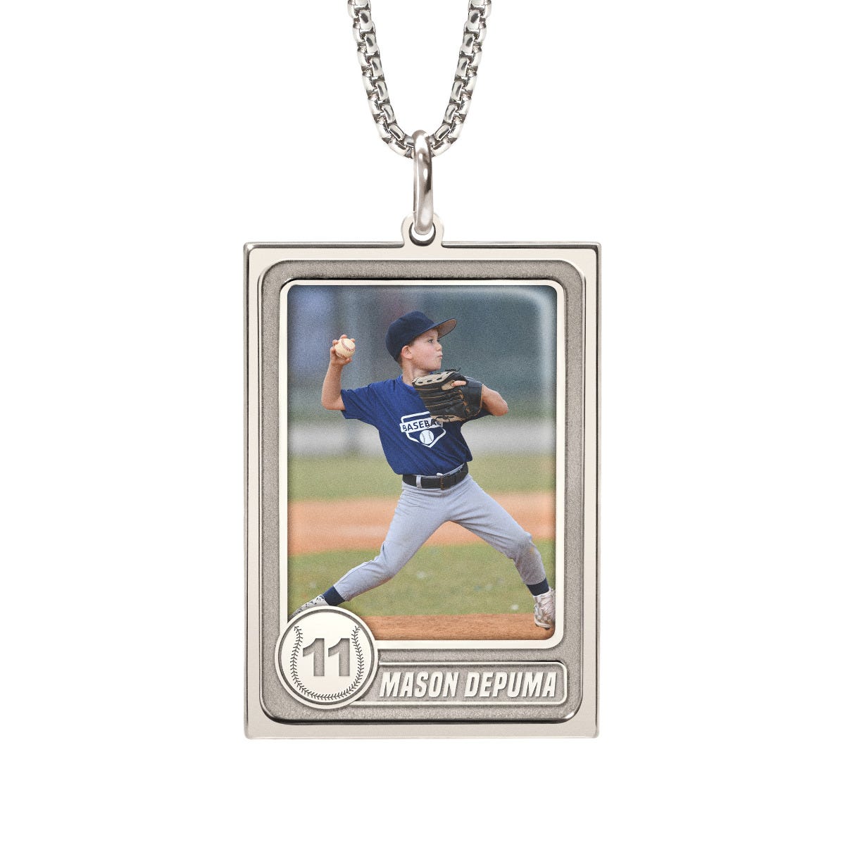 Exclusive Trading Card Style Photo Necklace