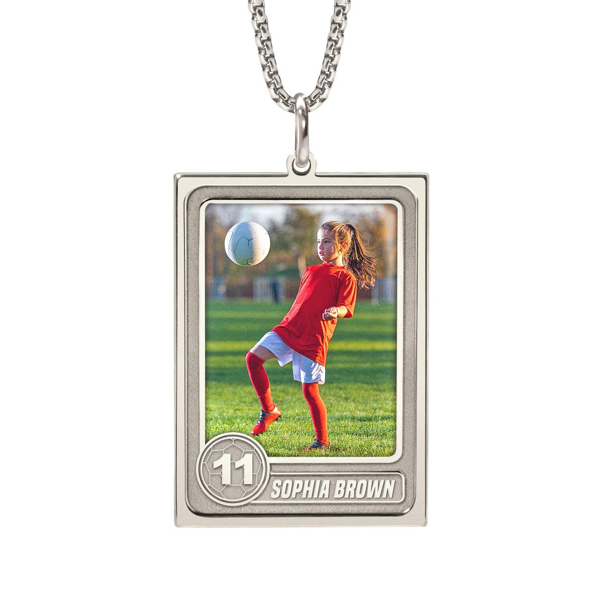 Exclusive Trading Card Style Photo Necklace