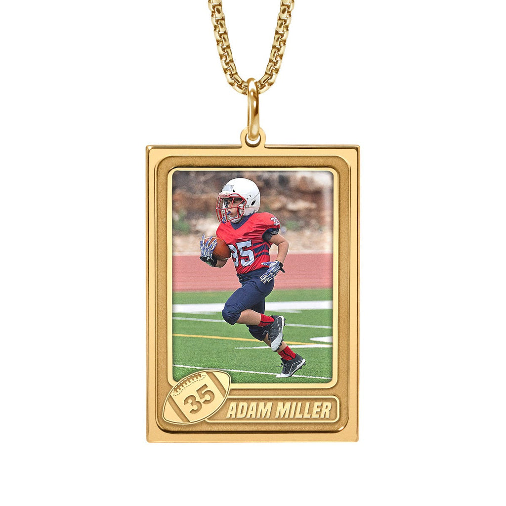 Exclusive Trading Card Style Photo Necklace