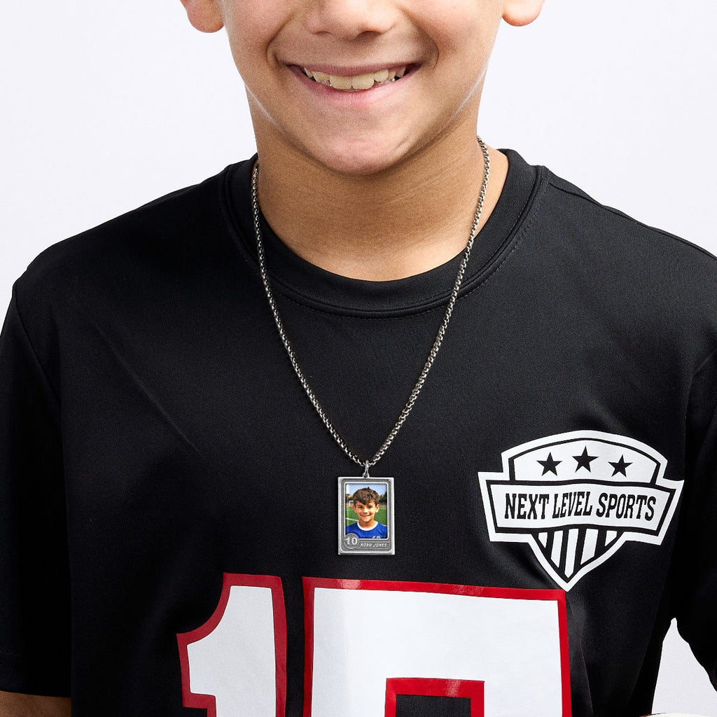 Exclusive Trading Card Style Photo Necklace