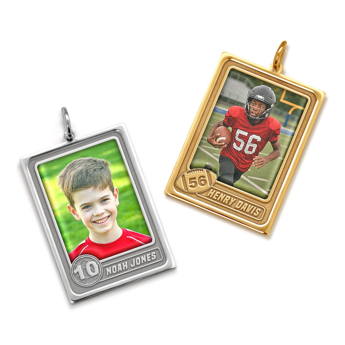 Exclusive Trading Card Style Photo Necklace
