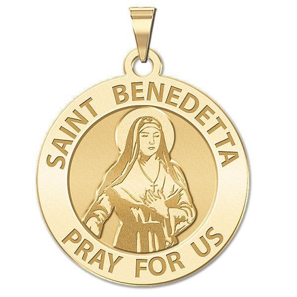 Saint Benedetta Cambiagio Frassinello Round Religious Medal "EXCLUSIVE"