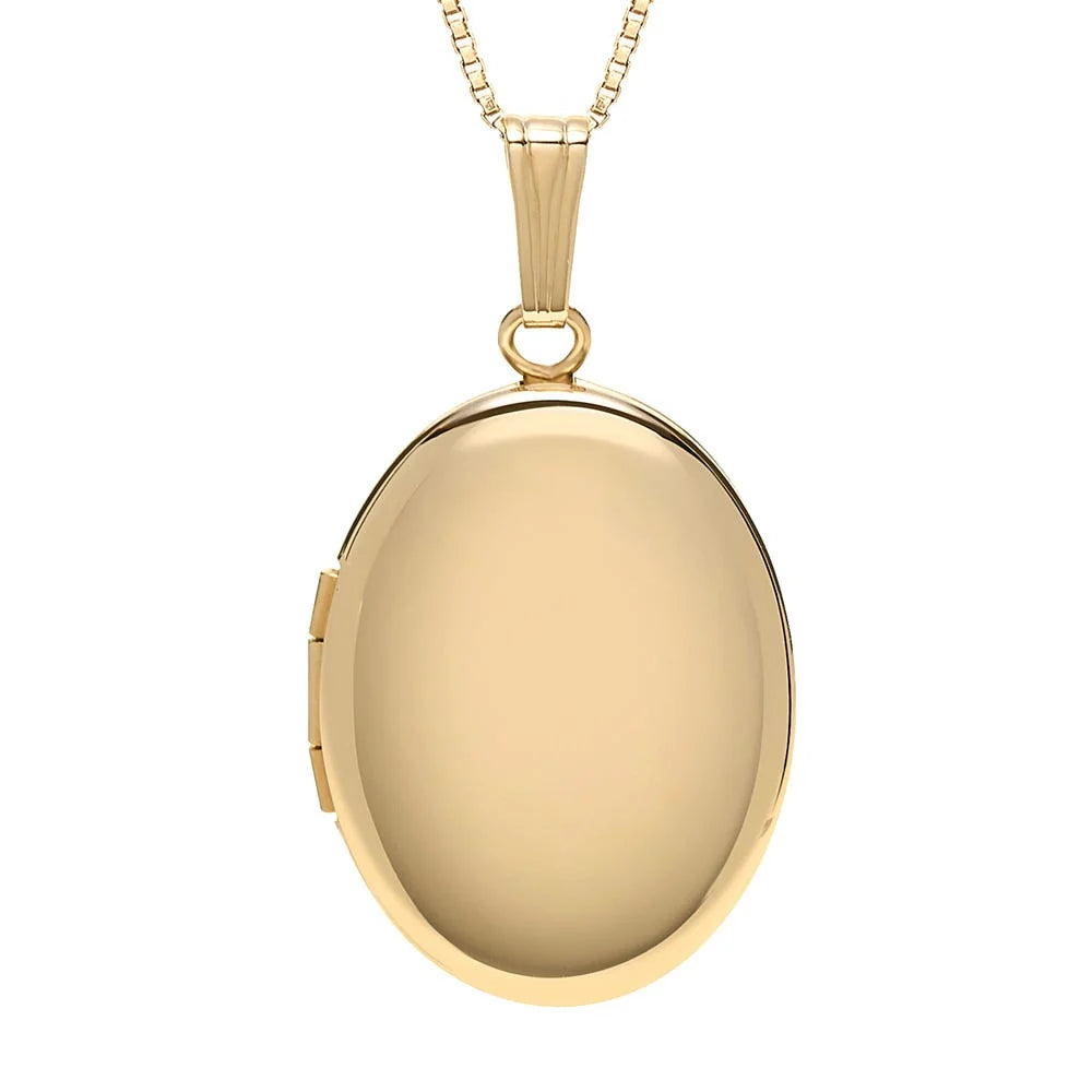 14k Gold Filled Oval Photo Locket