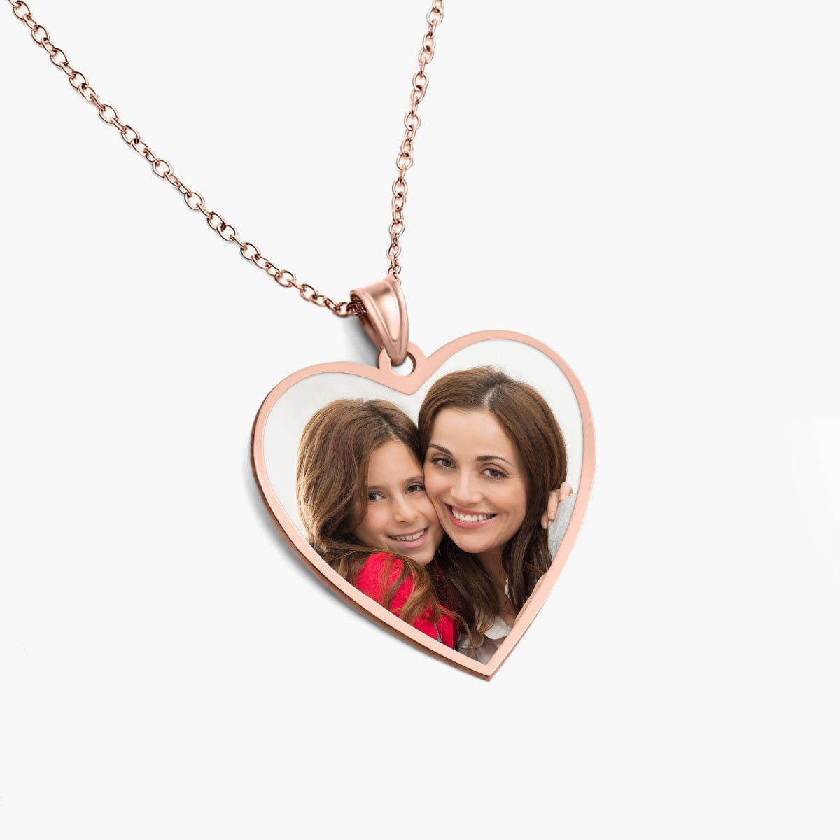 Heart with Border Photo Pendant Charm