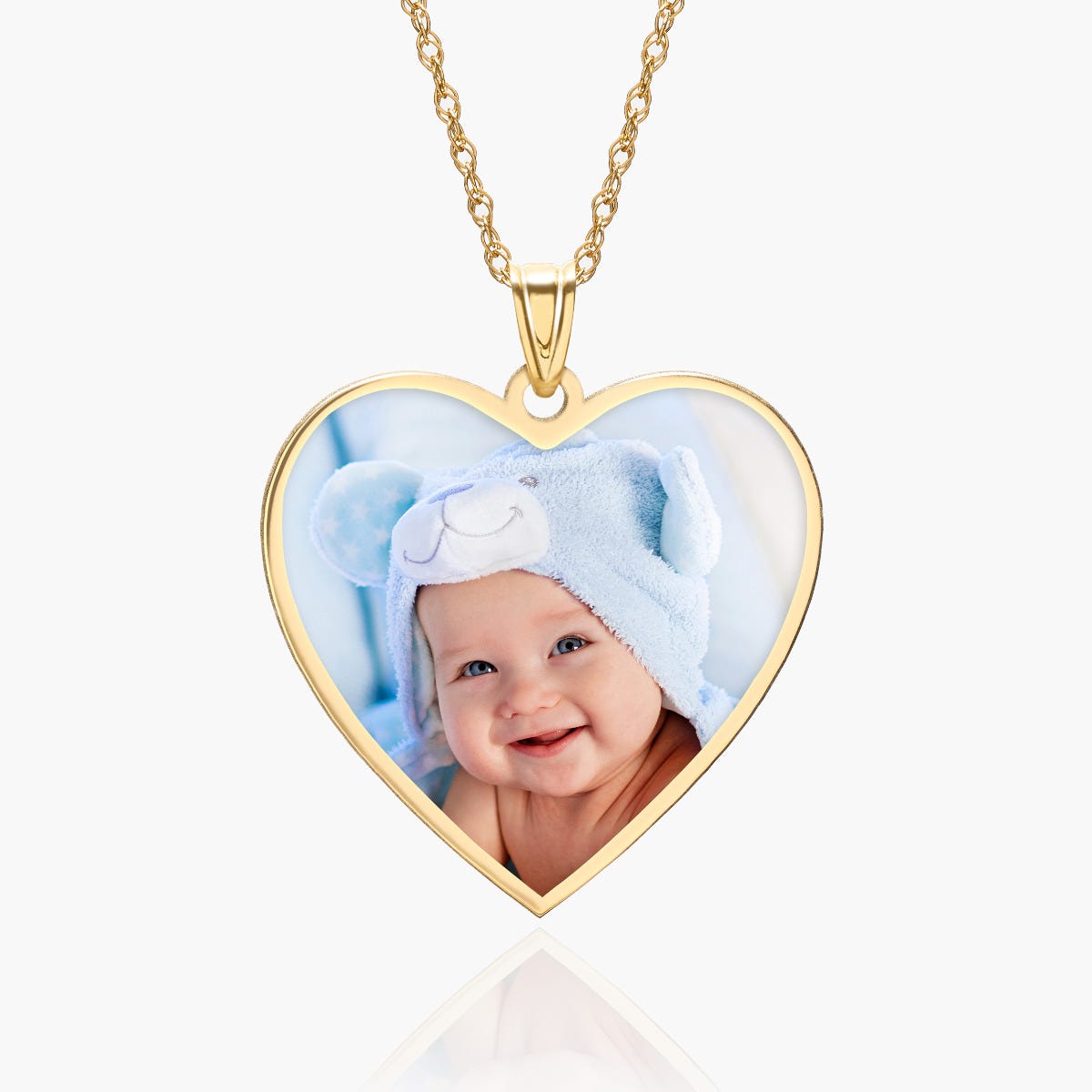 Heart with Border Photo Pendant Charm