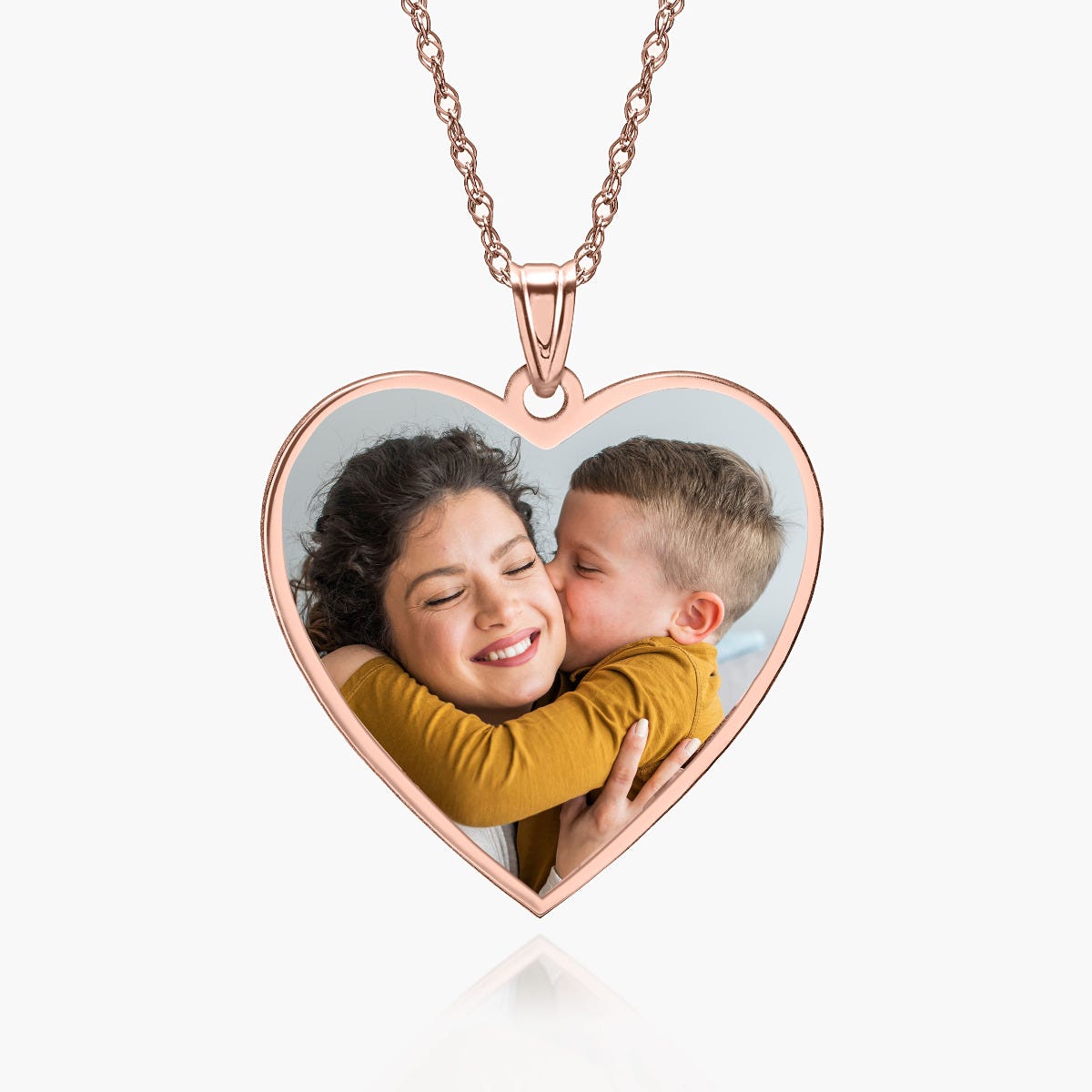 Heart with Border Photo Pendant Charm