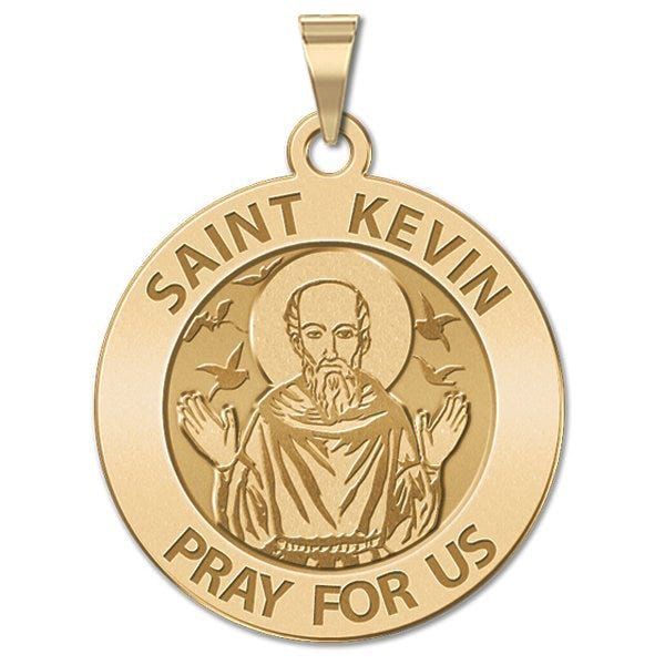 Saint Kevin Religious Medal  "EXCLUSIVE"