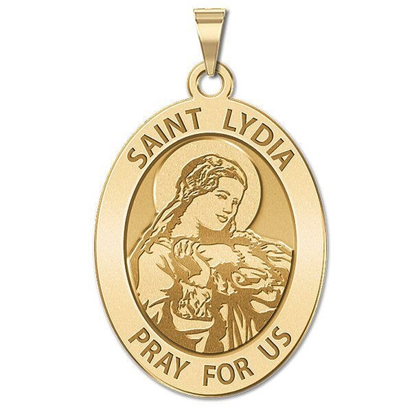 Saint Lydia OVAL Religious Medal