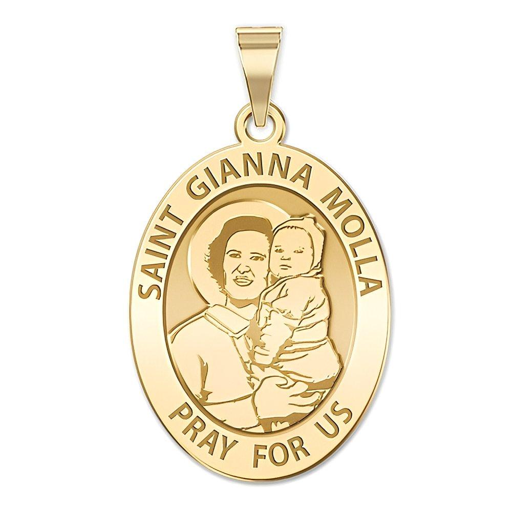 Saint Gianna Beretta Molla Oval Religious Medal