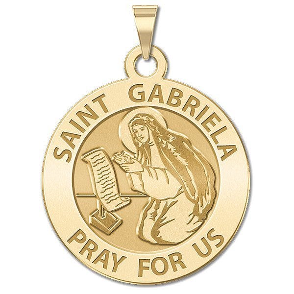 Saint Gabriela Round Religious Medal