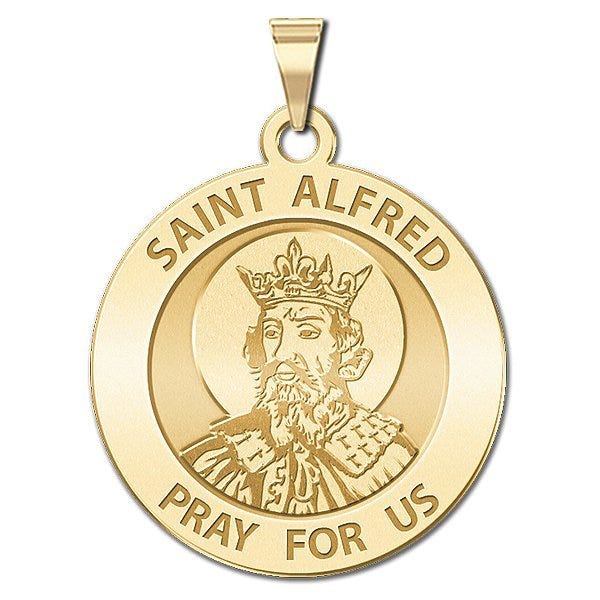 Saint Alfred Round Religious Medal