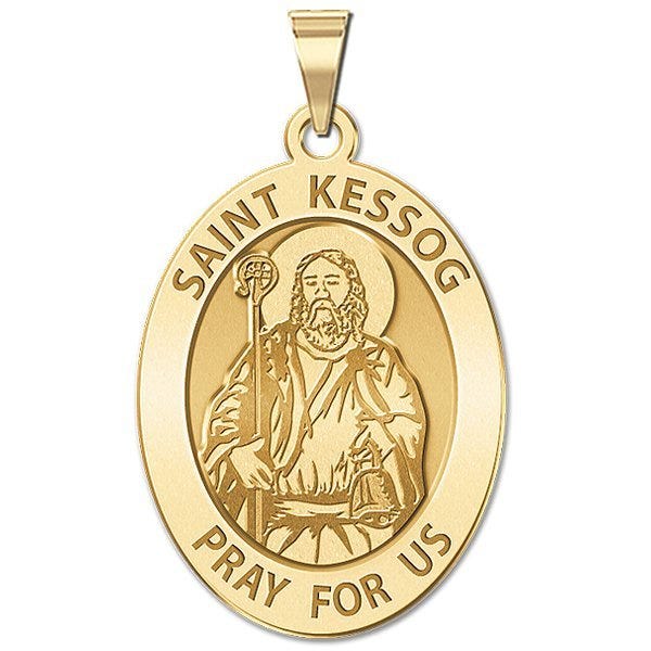 Saint Kessog Religious Medal - Oval "EXCLUSIVE"