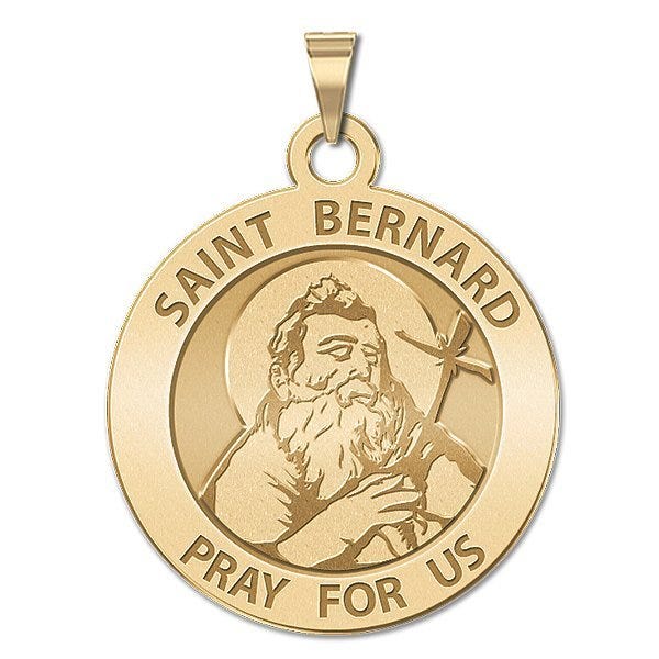 Saint Bernard of Menthon Round Religious Medal