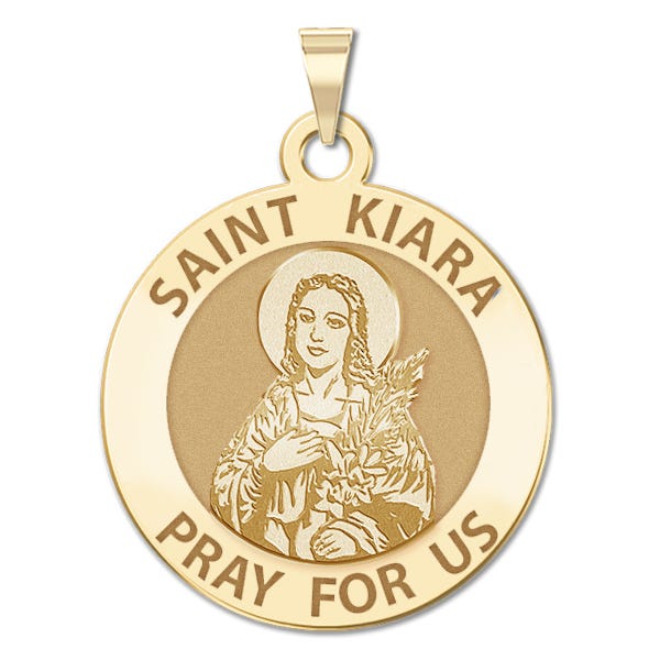 Saint Kiara Religious Medal