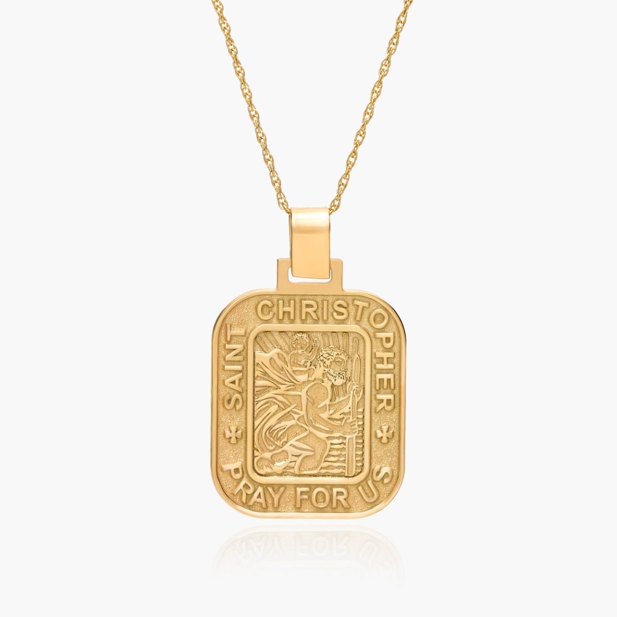 Saint Christopher Rectangle Religious Medal  "EXCLUSIVE"