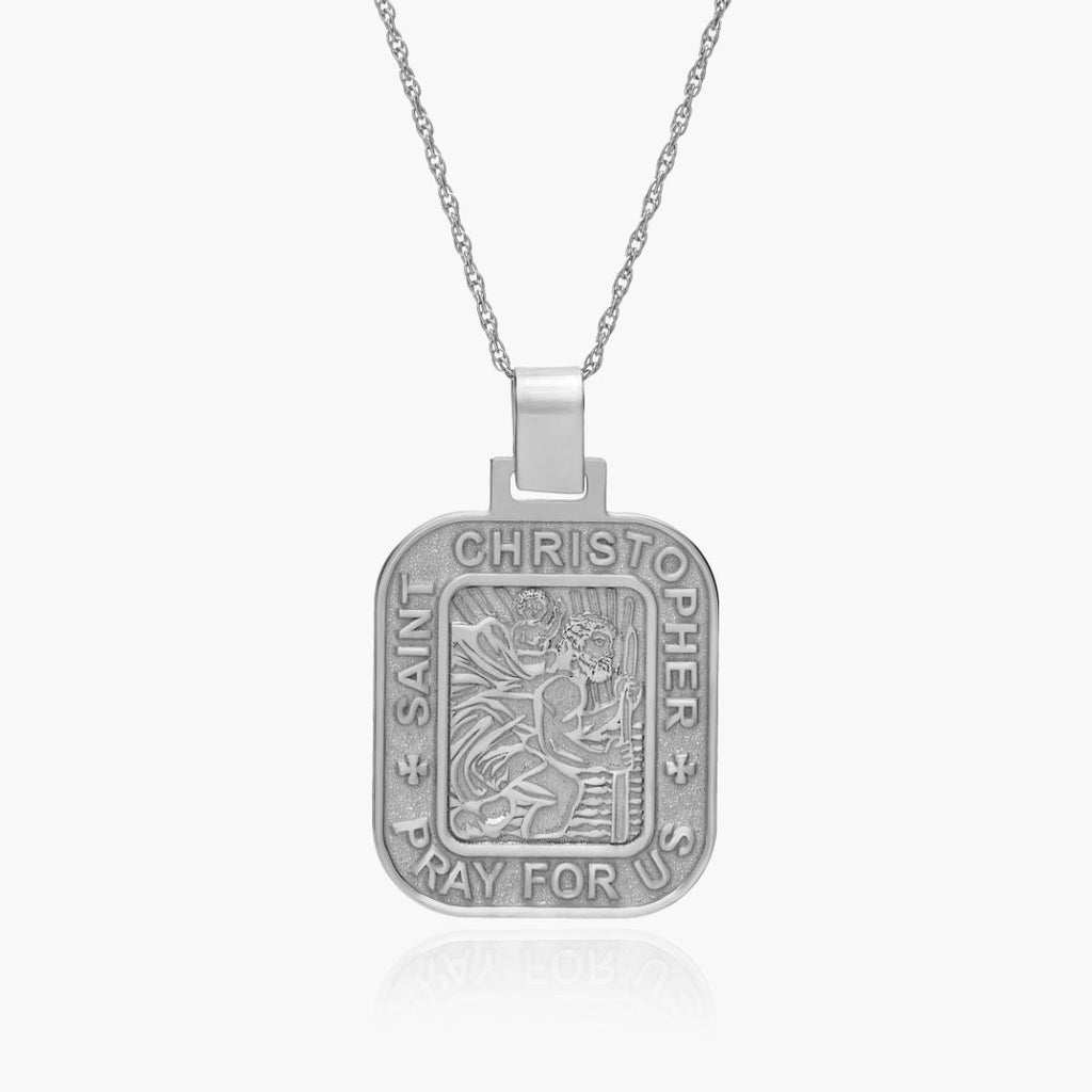 Saint Christopher Rectangle Religious Medal  "EXCLUSIVE"