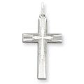 Sterling Silver Laser Designed Cross Pendant