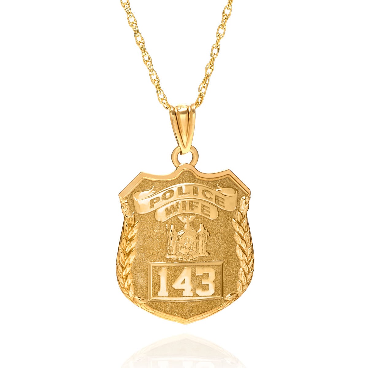 Police Wife Personalized Police Badge with Your Number