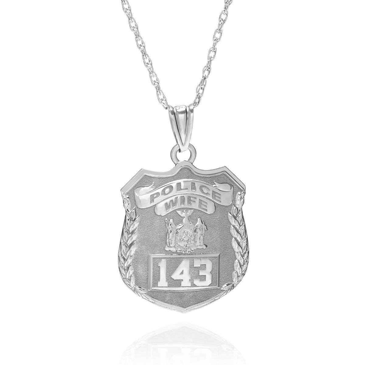 Police Wife Personalized Police Badge with Your Number