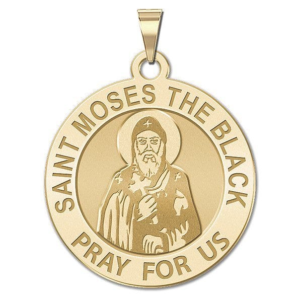 Saint Moses the Black Religious Medal