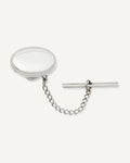Engravable Oval Bezel Tie Tack
