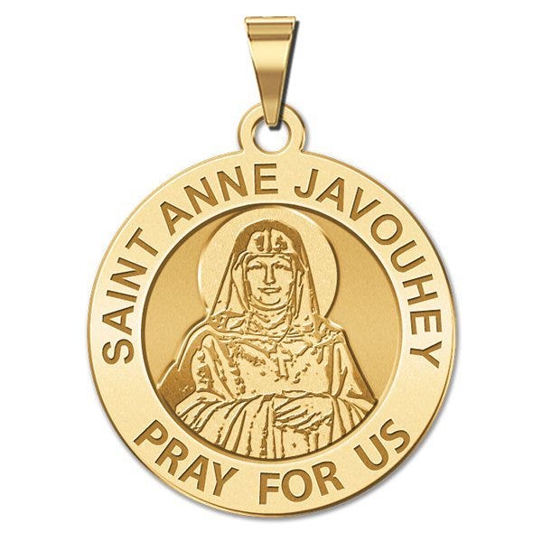 Saint Anne Javouhey Round Religious Medal "EXCLUSIVE"