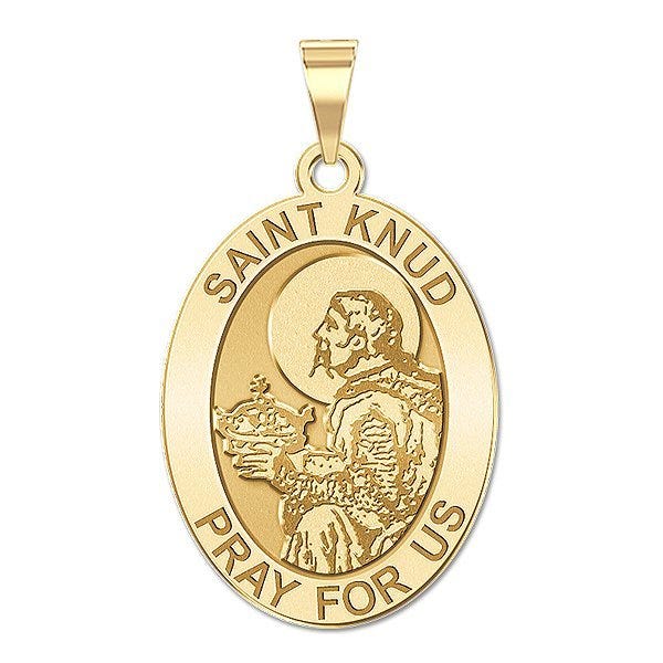 Saint Knud Oval Religious Medal  "EXCLUSIVE"