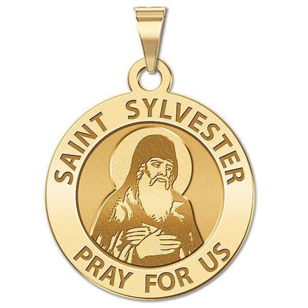 Saint Sylvester Religious Medal "EXCLUSIVE"