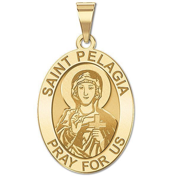 Saint Pelagia (female) Medal  OVAL "EXCLUSIVE"