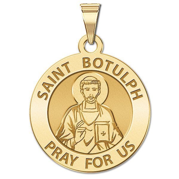 Saint Botulph Round Religious Medal "EXCLUSIVE"