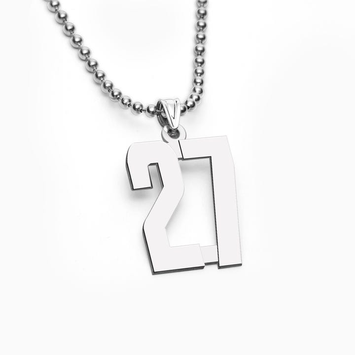 Number Charm or Pendant with 2 Digits