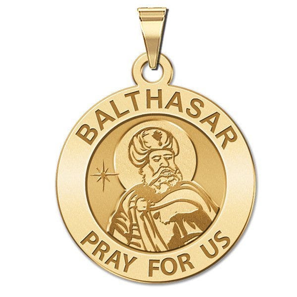 Balthasar Round Religious Medal "EXCLUSIVE"