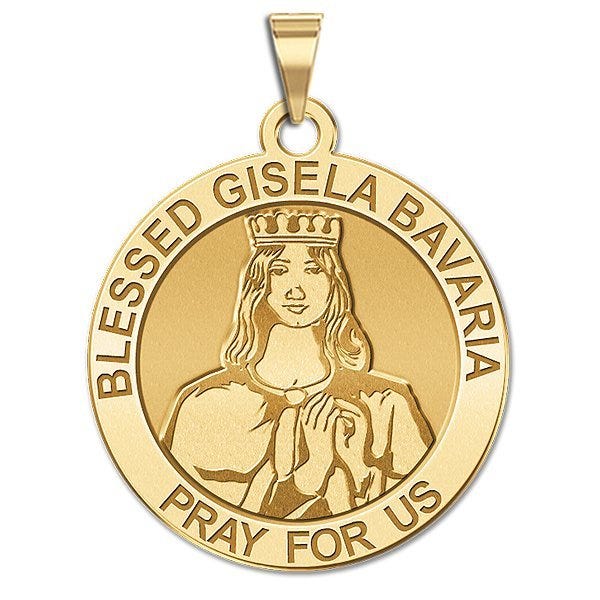 Blessed Gisela Bavaria Round Religious Medal "EXCLUSIVE"