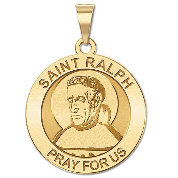 Saint Ralph Round Religious Medal "EXCLUSIVE"