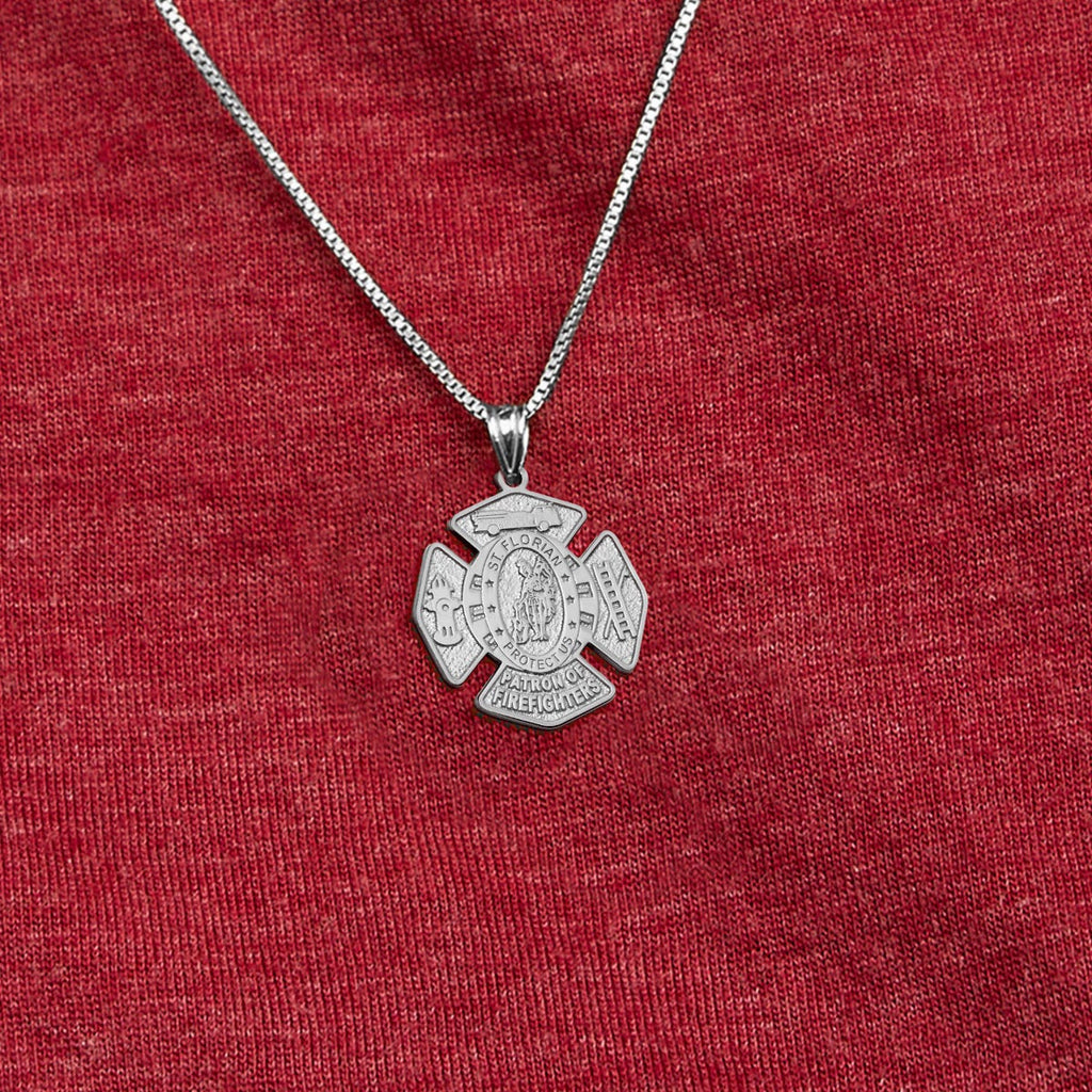 Saint Florian Patron of Firefighters Badge Religious Medal