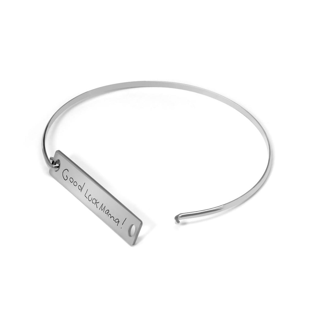 Personalized Handwriting Bangle Bracelet