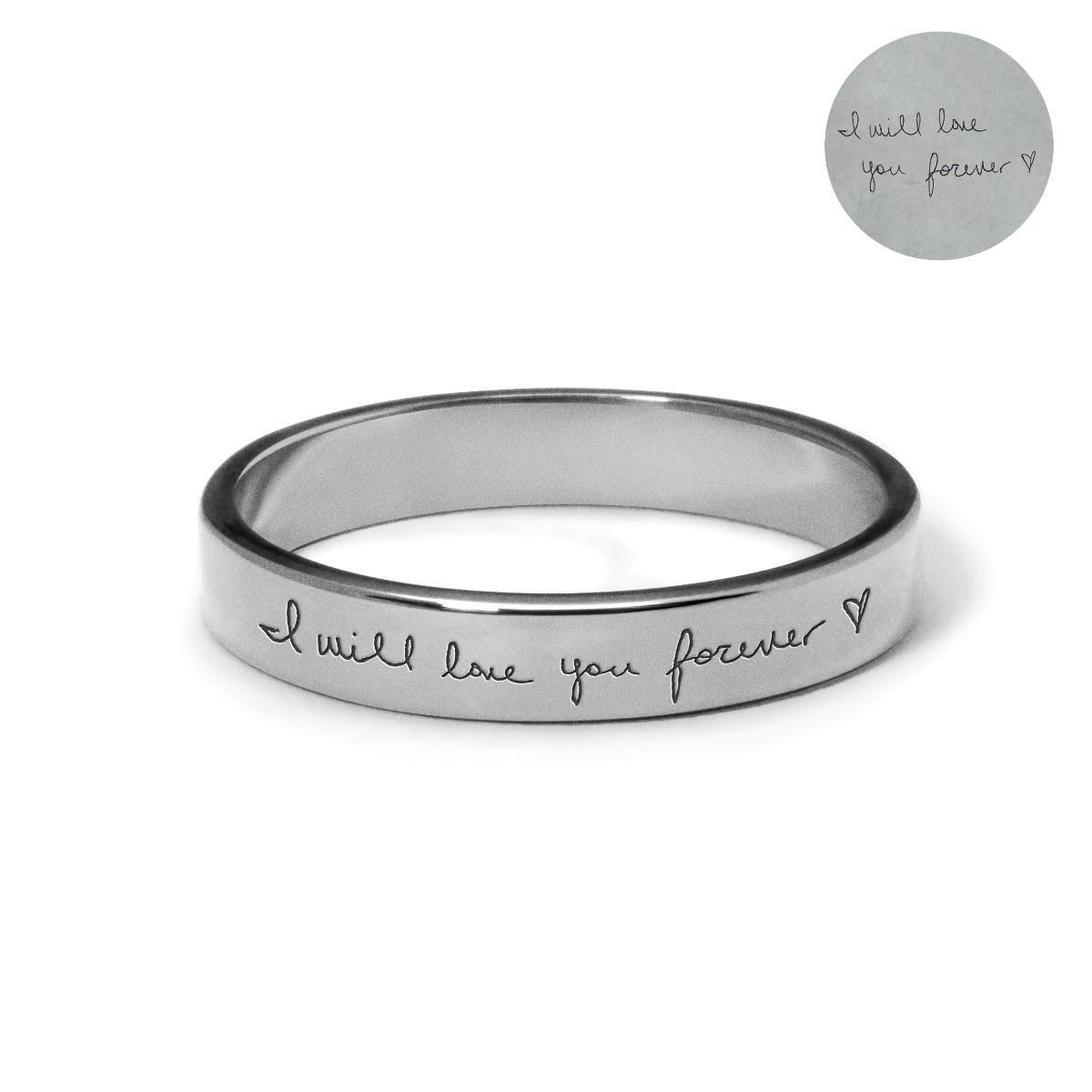 Women's Personalized Handwriting Ring