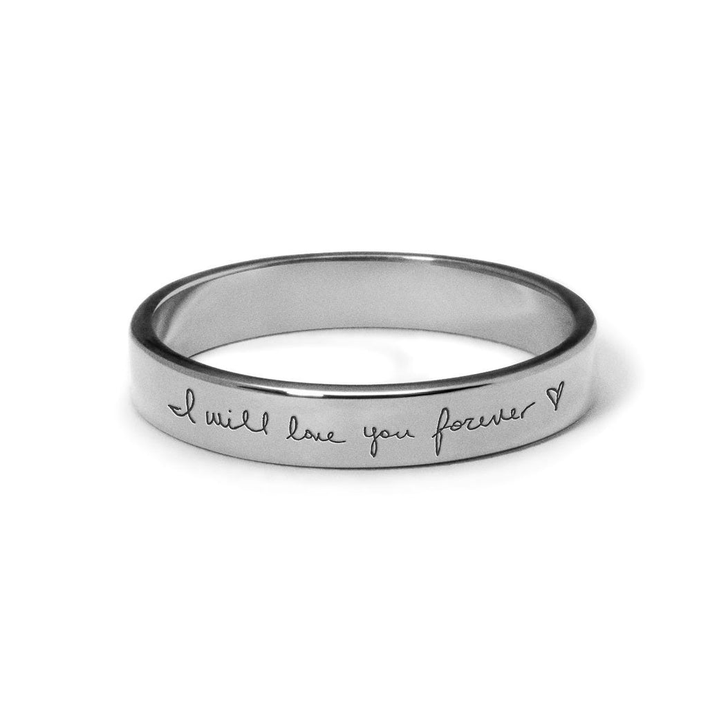 Women's Personalized Handwriting Ring