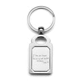 Stainless Steel Personalized Handwriting Rectangle Keychain